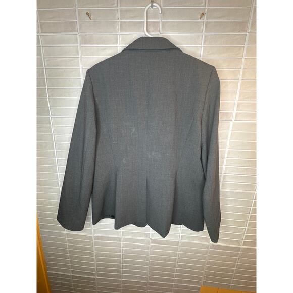 Calvin Klein Women’s Blazer Size 16 Gray Single Button Square Shoulders - Picture 5 of 6